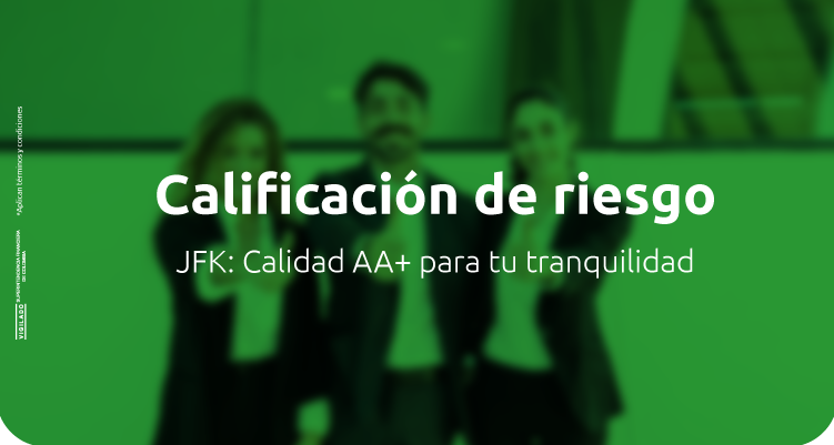 Banner Calificación de riesgo - Cooperativa Financiera JFK